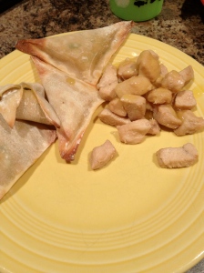 Baked Pot Stickers and Lemon Chicken